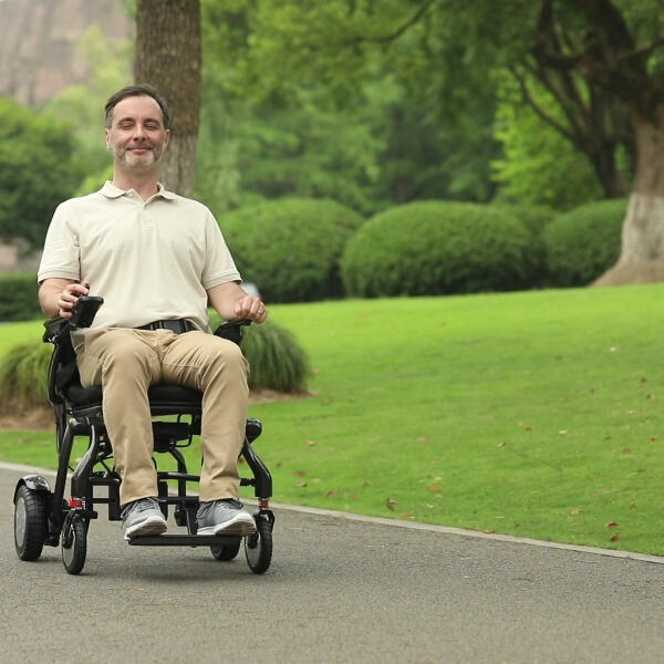 Utilisation d'un scooter de mobilité transportable