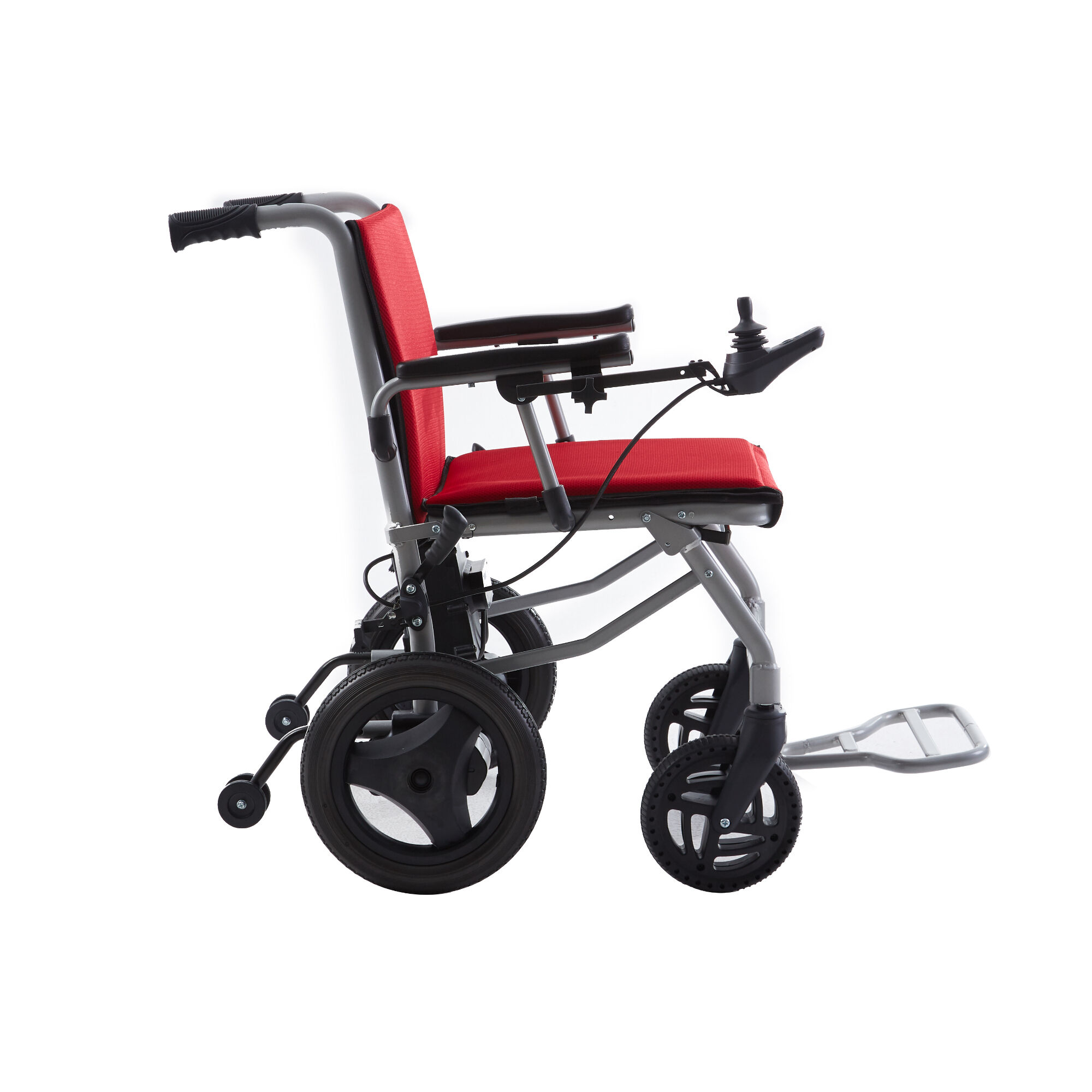 BC-EALD3 alumīnija īpaši vieglākais saliekamais ceļojumu elektriskais ratiņkrēsls