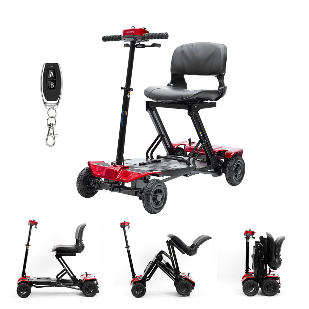 BC-MS211FAF Scooter elettrico per disabili a 4 ruote pieghevole completamente automatico per adulti