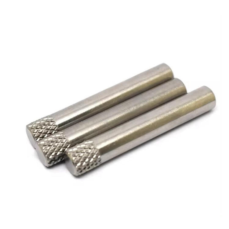 Cylindrical dowel straight pins stainless steel knurled dowel pin all size