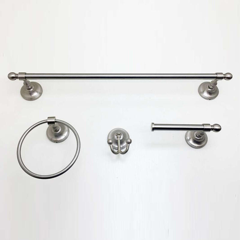 Round tube bathroom hardware accessories set 4 pieces