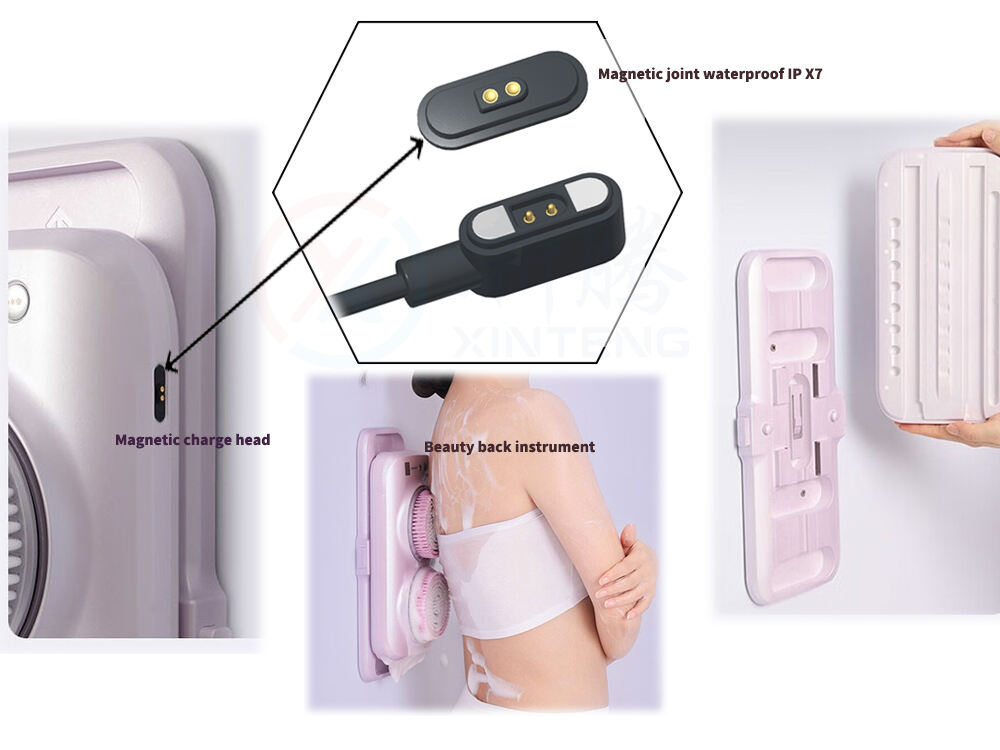 The beauty back instrument is equipped with Xinteng magnetic waterproof connector