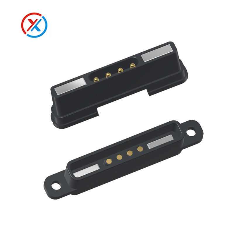 4Pin pogo pin magnetic connector-1351