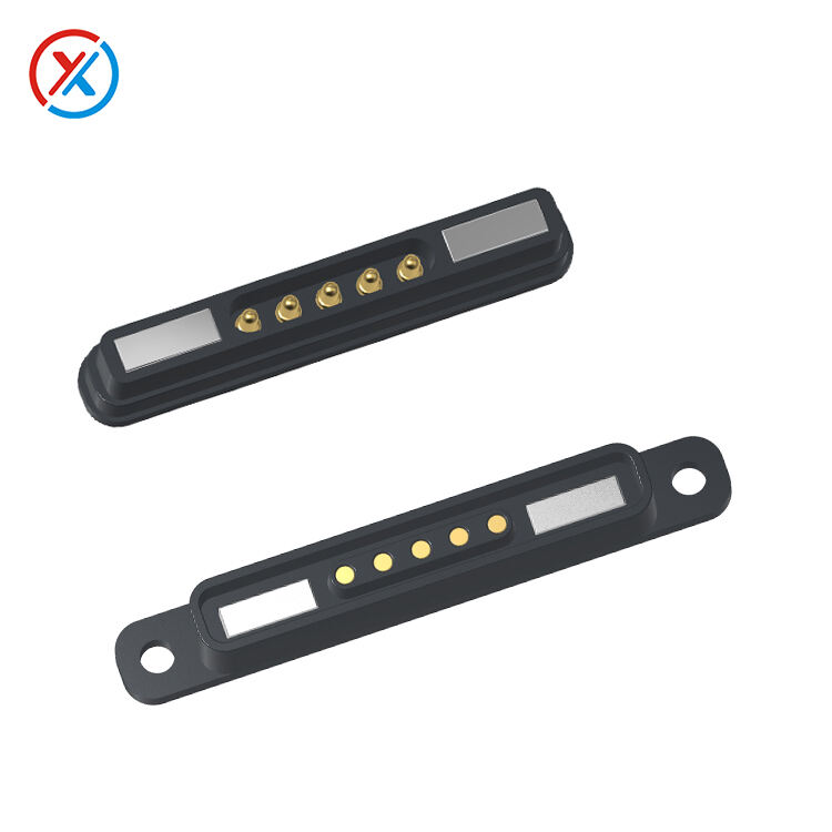 5Pin pogo pin magnetic connector-1049