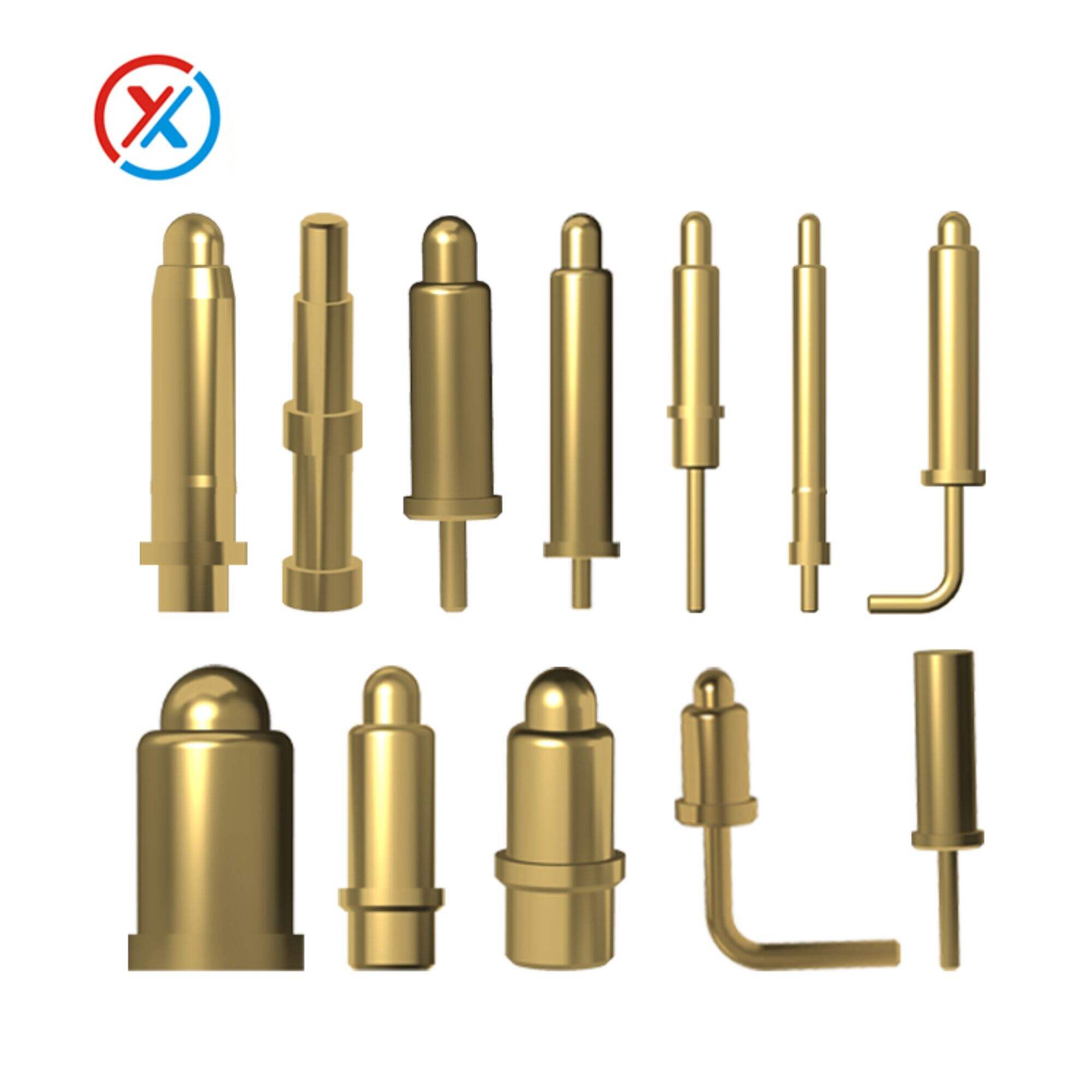 Pogo pin veneer plugboard bending type pin pogo gold aluminum high current pogopin type c pogo pin