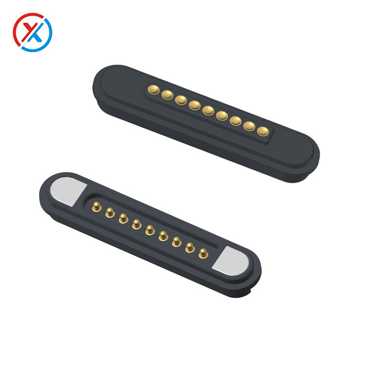 9Pin pogo pin magnetic connector-SM-100-9PIN