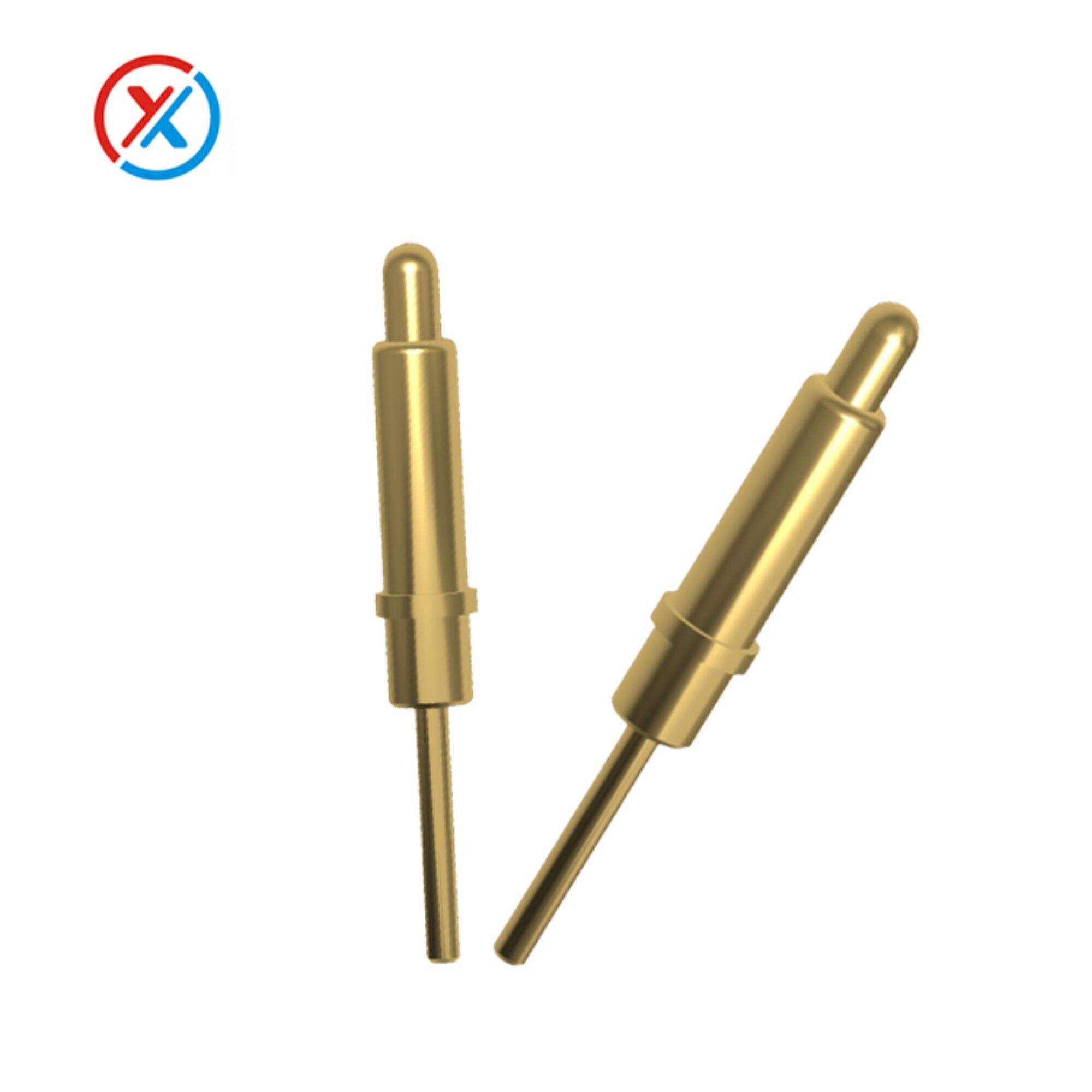 Gold plated brass pogo pin spring needle probe,plated magneticsingle spring loaded PCB connector pogo pin RG1002