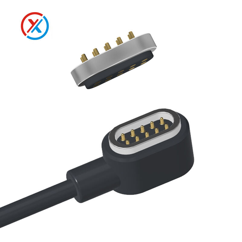 10Pin Runway Shape Magnetic Cable