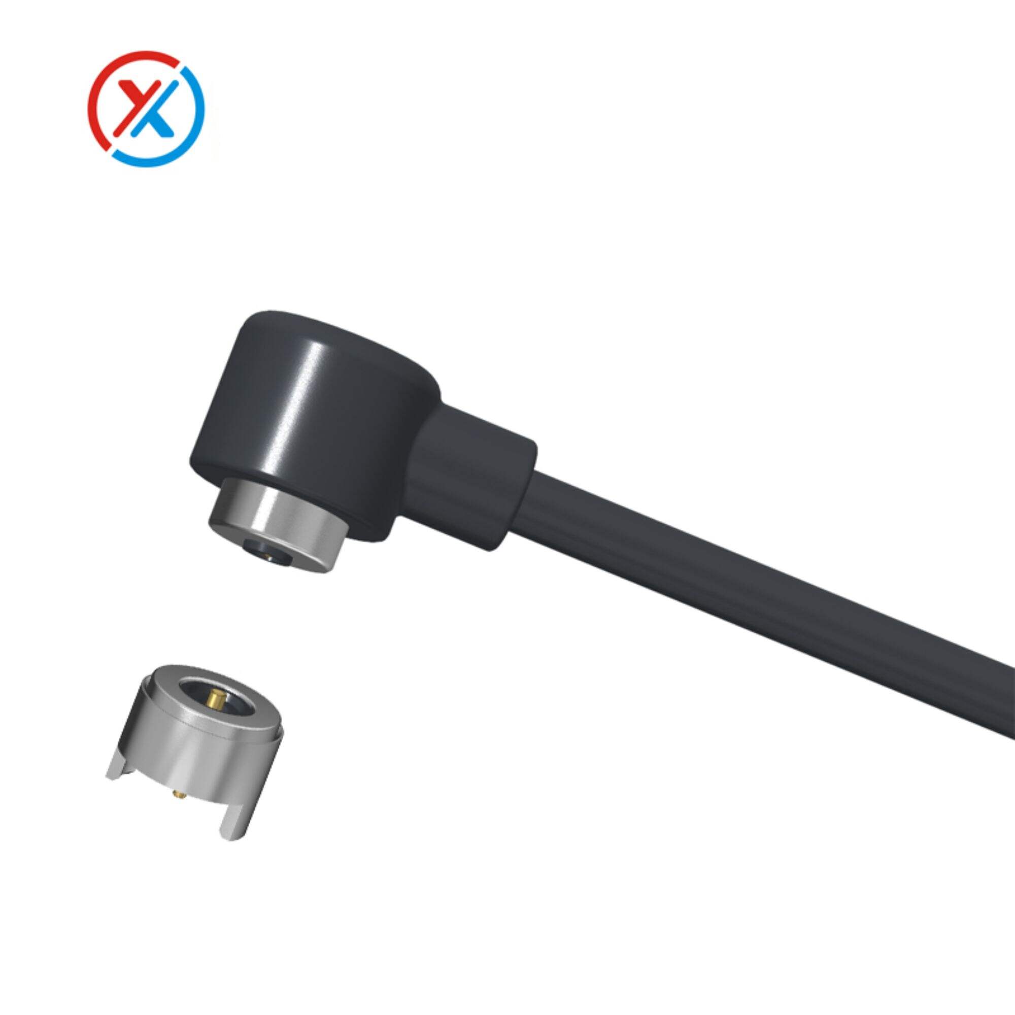 Rotundity Magnetic male and female charging cable Waterproof  3C Consumer  5mm Pogo pin Magnetic Cable