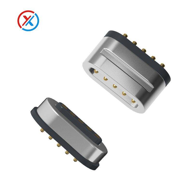 5Pin Runway shape Magnetic connectors-RM-1094