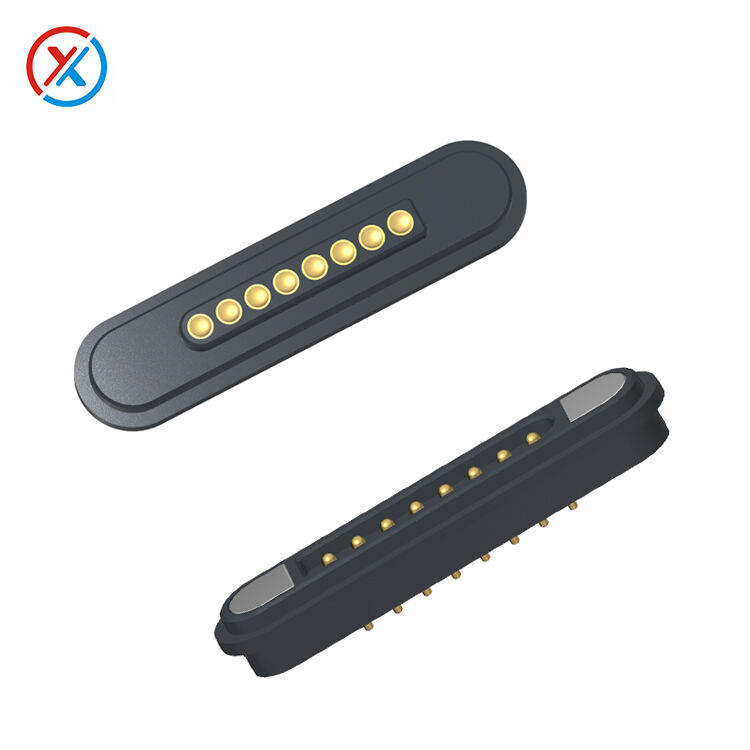 8Pin pogo pin magnetic connector-SM-100-8PIN