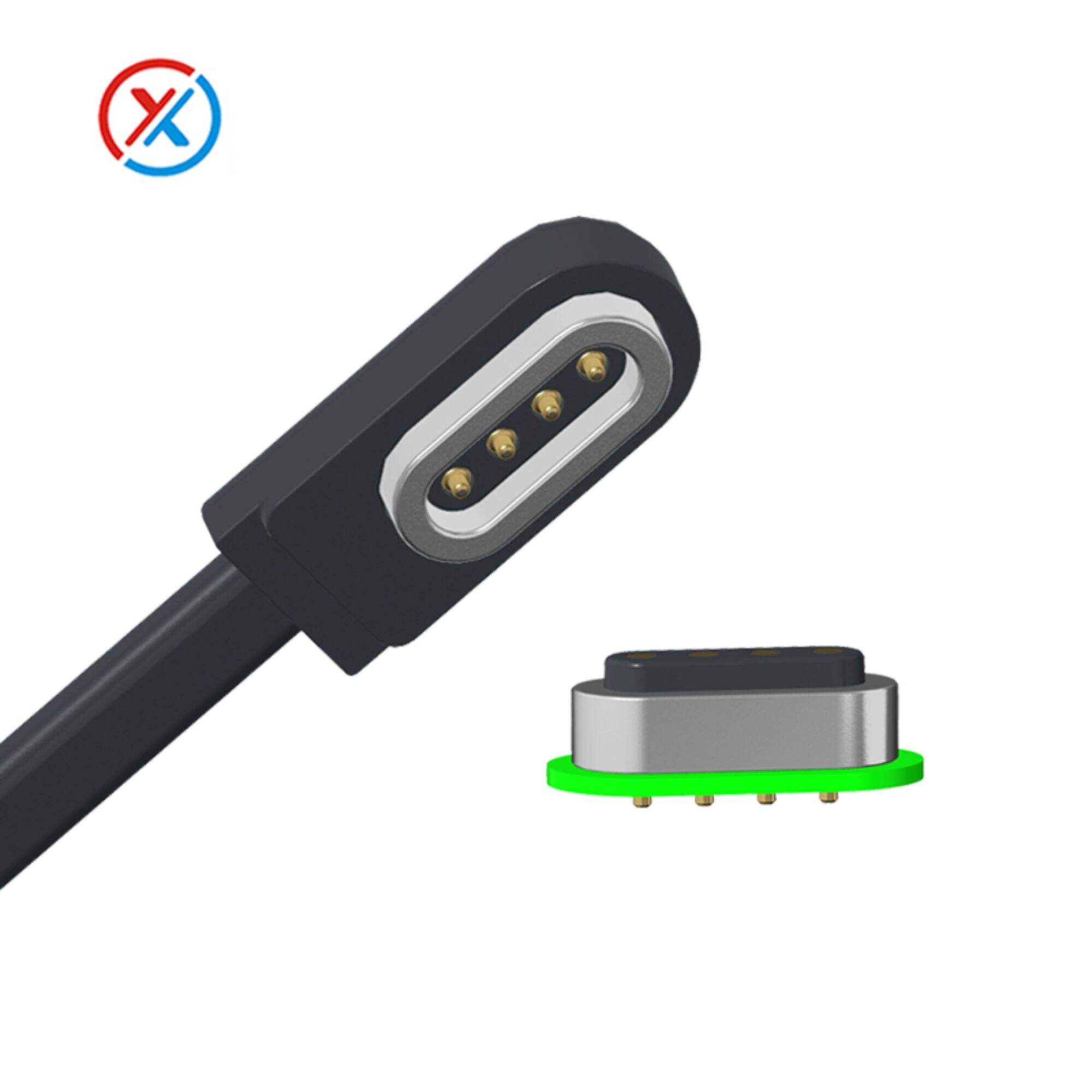 Customization 4Pin pogo pin magnetic cable Magnetic charging cable Factory in stock