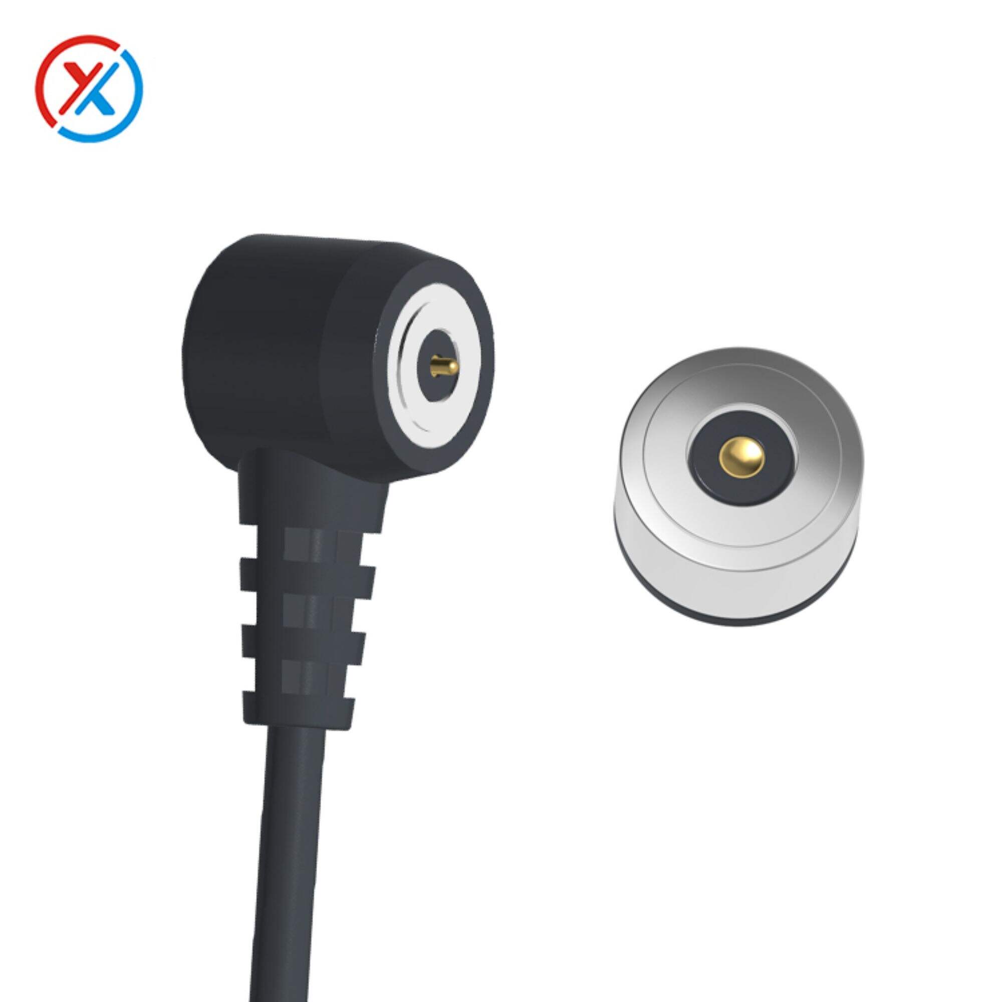 Cost-effective circular magnetic data cable,Circular magnetic charging cable for electronic cigarettes and toys,10mm male and female magnetic line