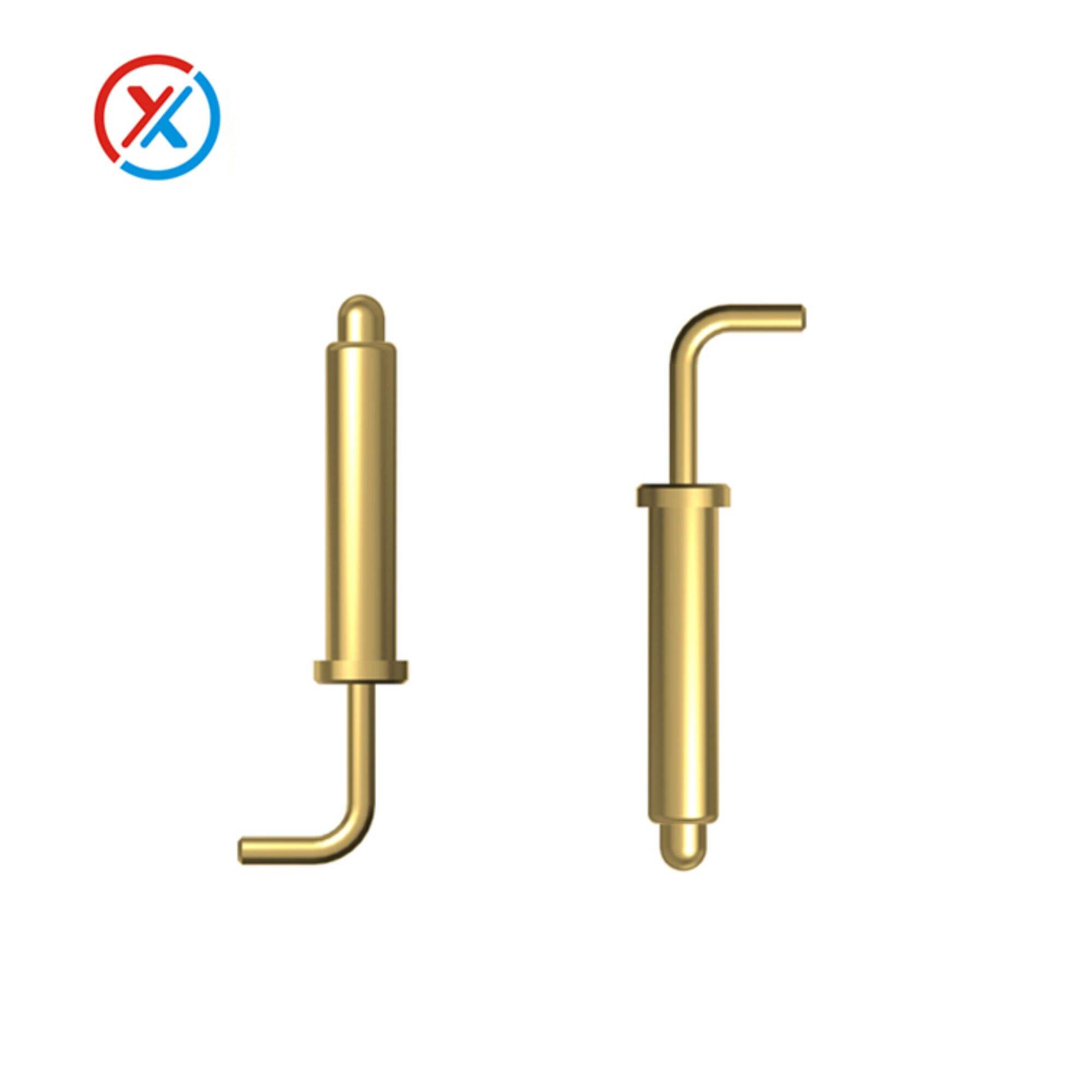 3A current pogo pin Gold plated bent pogo PIN Professional customizer