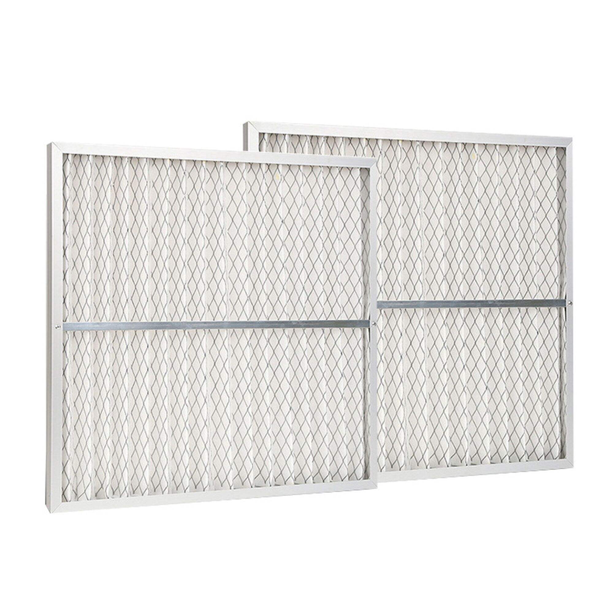 AC Furnace Aluminum Frame Folded Primary Air Panel Pre-Filter Medium Efficiency Filter