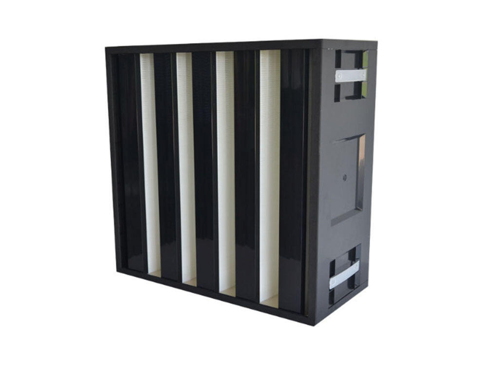 Mini Pleat V Bank Compact HEPA Air Filter