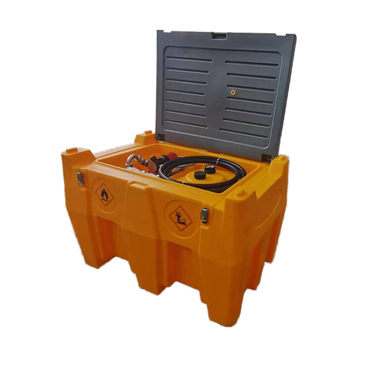 Electric Portable Plastic Fuel Gasoline Diesel Caddy Transfer Tank For On-Site Refueling manufacture