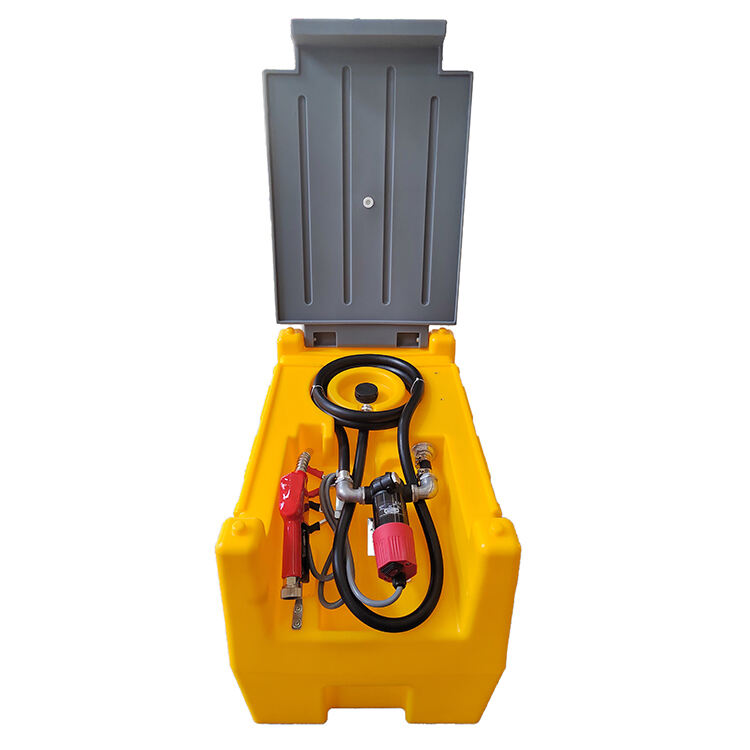 Electric Portable Plastic Fuel Gasoline Diesel Caddy Transfer Tank For On-Site Refueling supplier