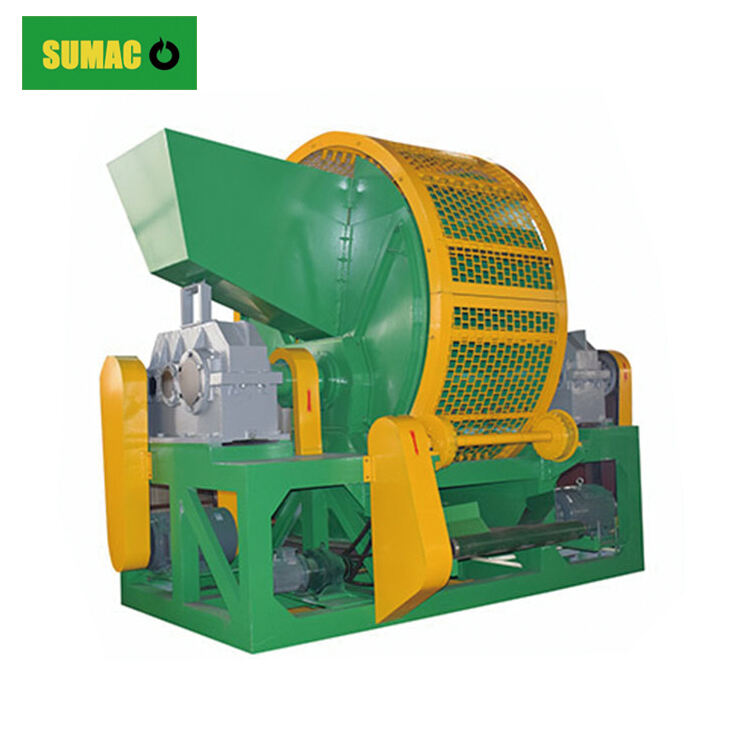 Automatic Waste Tyre Recycling Machine Tire Shredding Machinery details