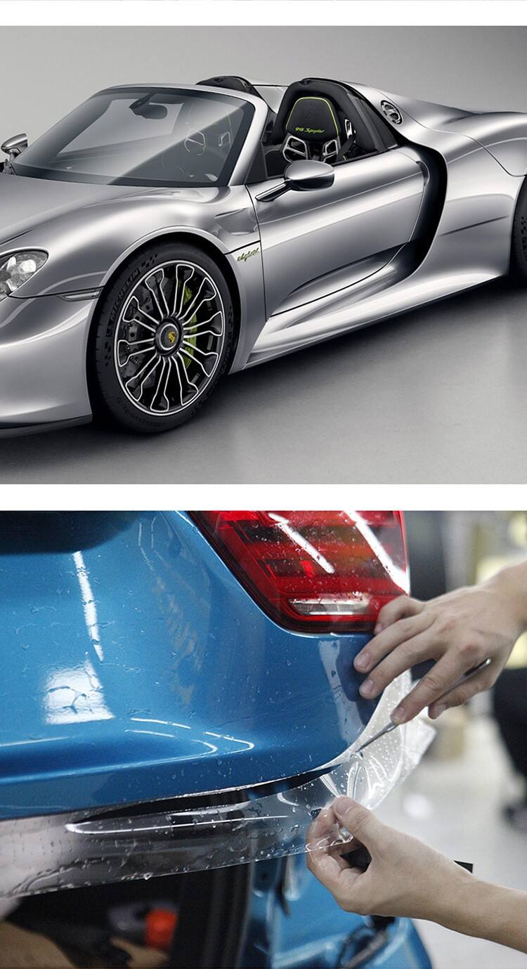 TPU Glossy Self Healing 6.8 mil Anti Scratch roll Hydrophobic paint protection Film PPF details