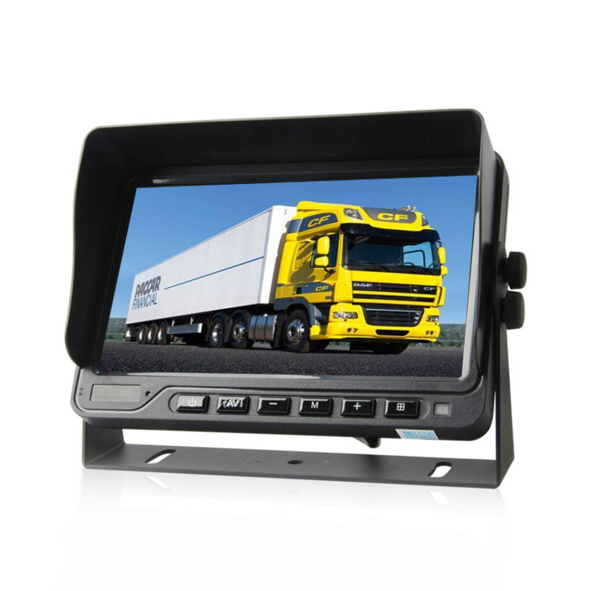 Video Mobil Dasbor AHD CVBS Digital 12V-32V Layar LCD 7 Inci 7 Monitor Mobil