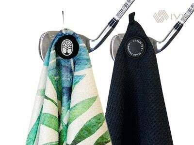 磁気式ゴルフタオルで、利便性とスタイリッシュさを両立