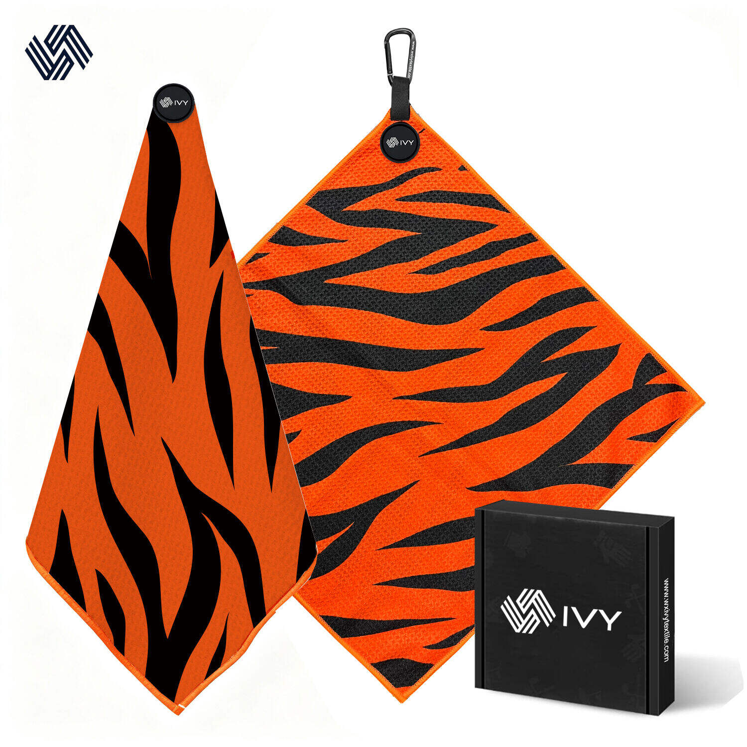 After 50+ industrial washes, custom golf towels retain sharp logo definition