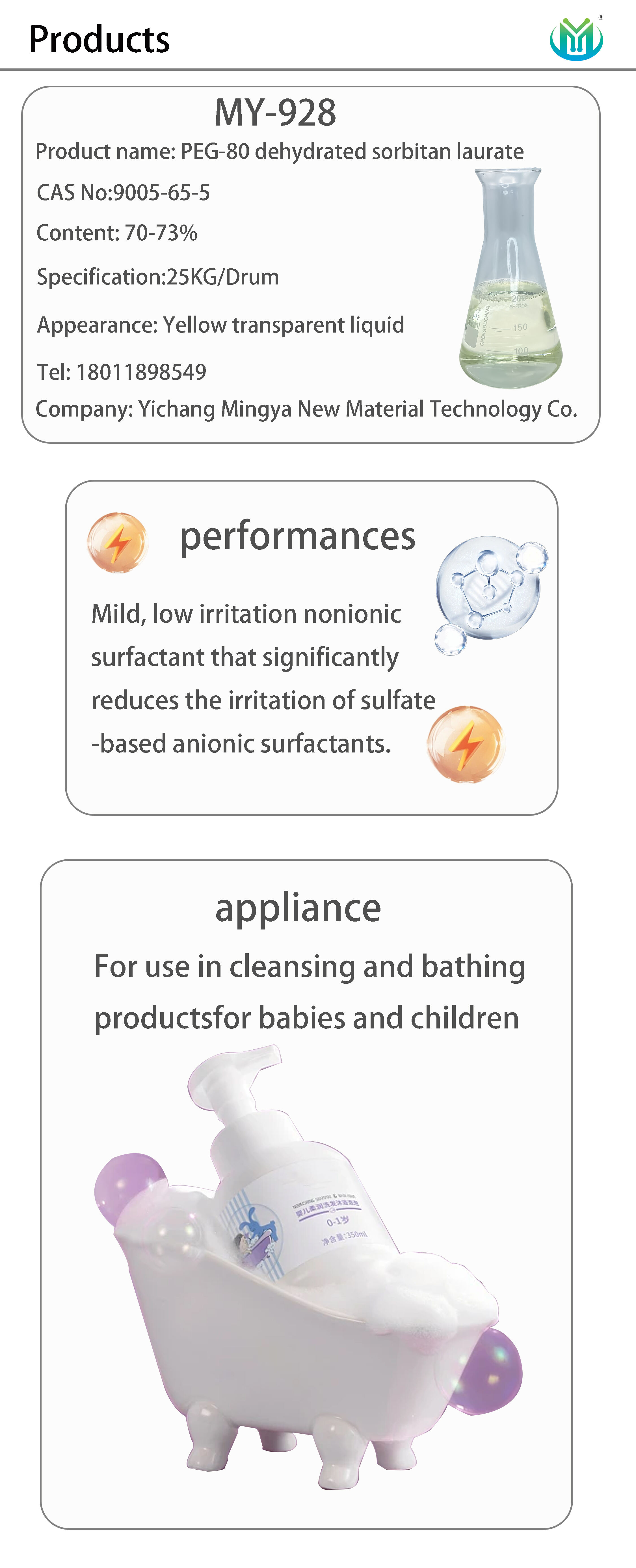 chemicals raw materials PEG-80 dehydrated sorbitan laurate chemicals for making liquid soap Chemical Guys manufacture