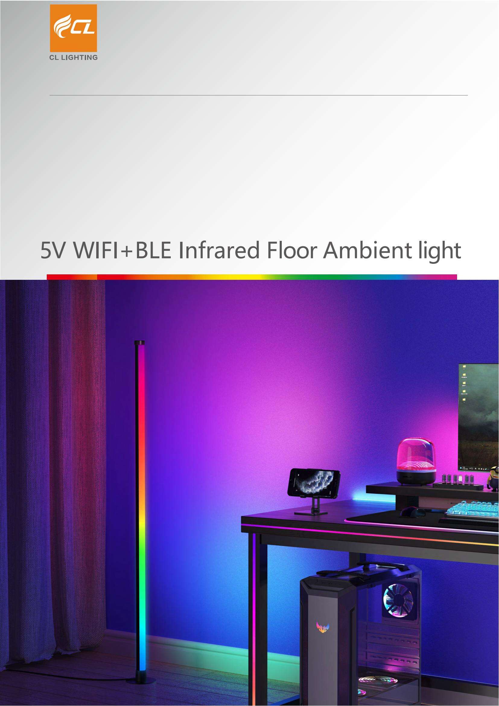 5V WiFi+BLE Infrared Floor Ambient Light manufacture