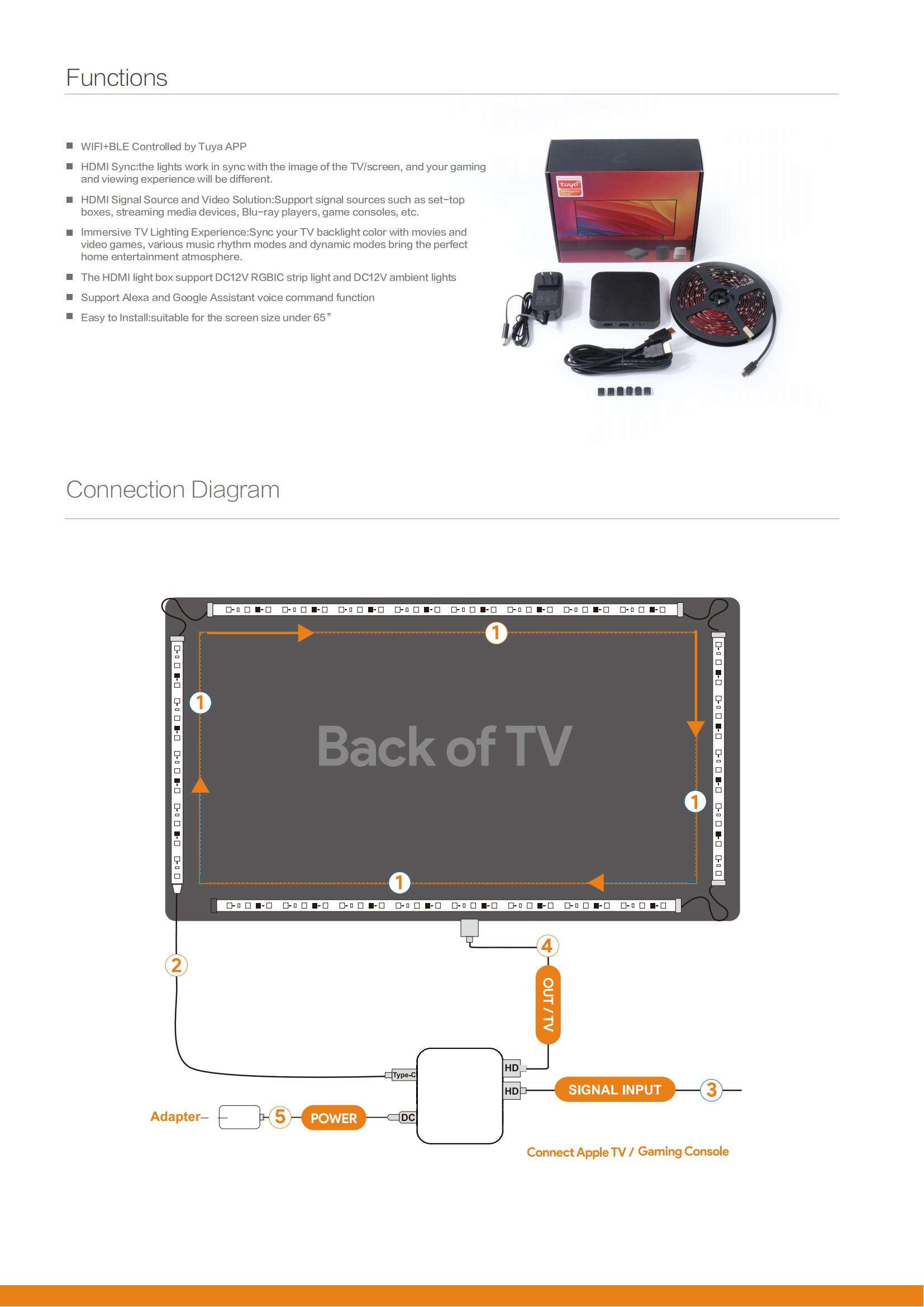 Smart TV Sync Back Light details