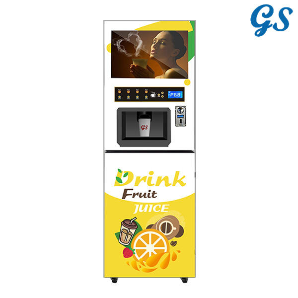 Say goodbye to long lines and hello to quick and easy orange juice vending machines.