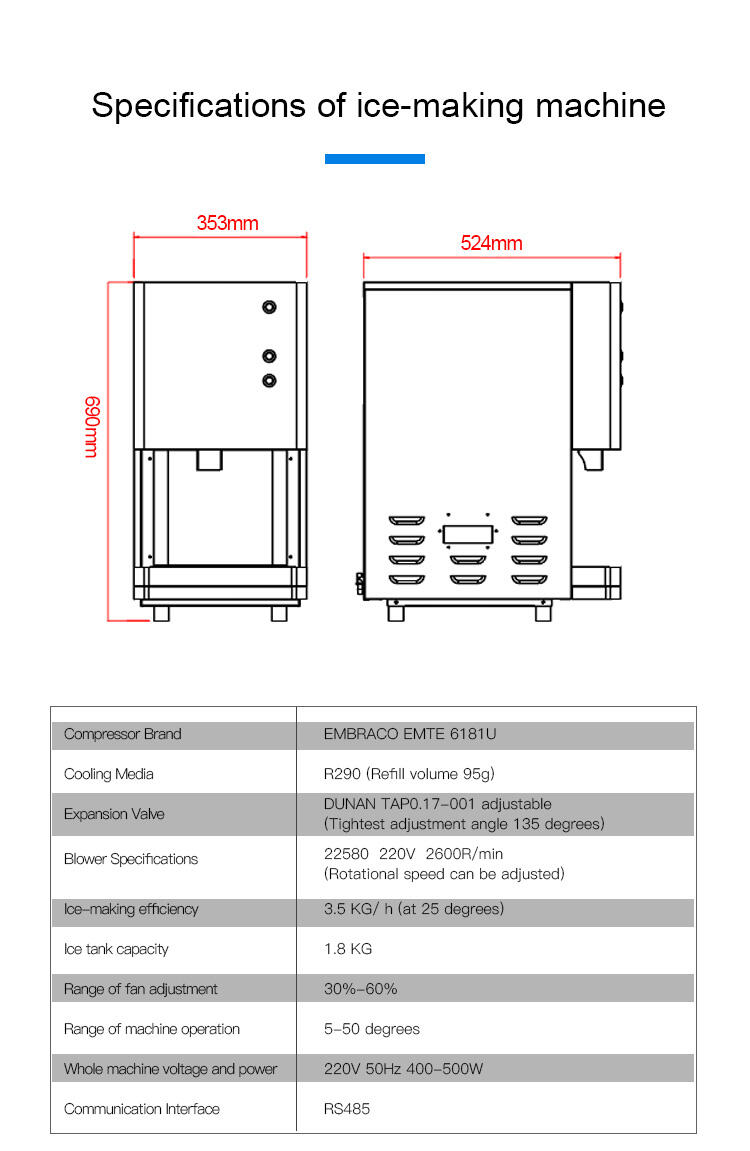 Fabrika Fiyat üretimi ile Yeni Ticari Buz Makinesi Paslanmaz Çelik Buz Küpü Makinesi Makinesi