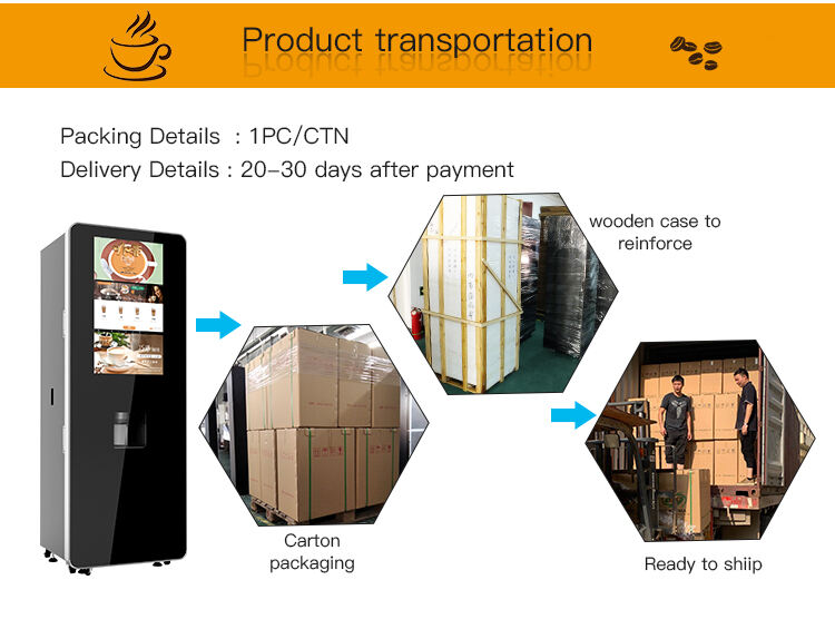 Máquina expendedora de café de bebidas frías y calientes instantáneas completamente automática inteligente con fabricación de pantalla táctil de 32 pulgadas