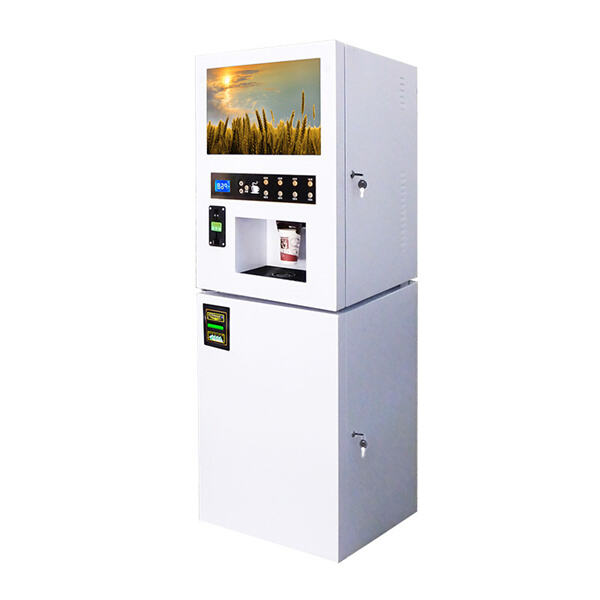 Relax into the comfort and convenience of automatic fresh brew coffee vending machine