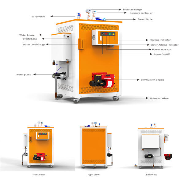 Safety Features of A 100 Kg/hr Steam Boiler