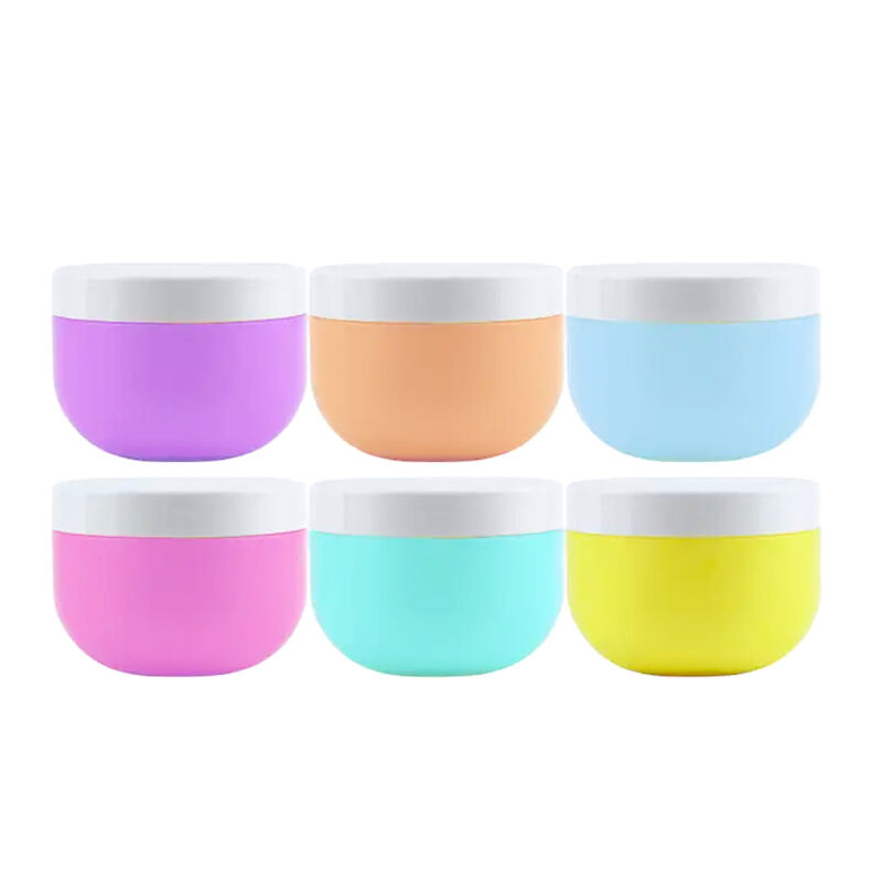 Pot en plastique HDPE pour crème pour le visage de 250 ml