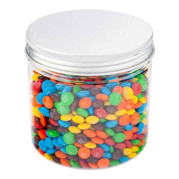 Clear PET Wide Mouth Jar Round