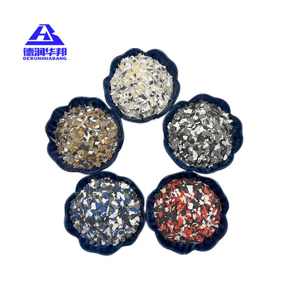 Add a touch of glamour with iridescent mica chips