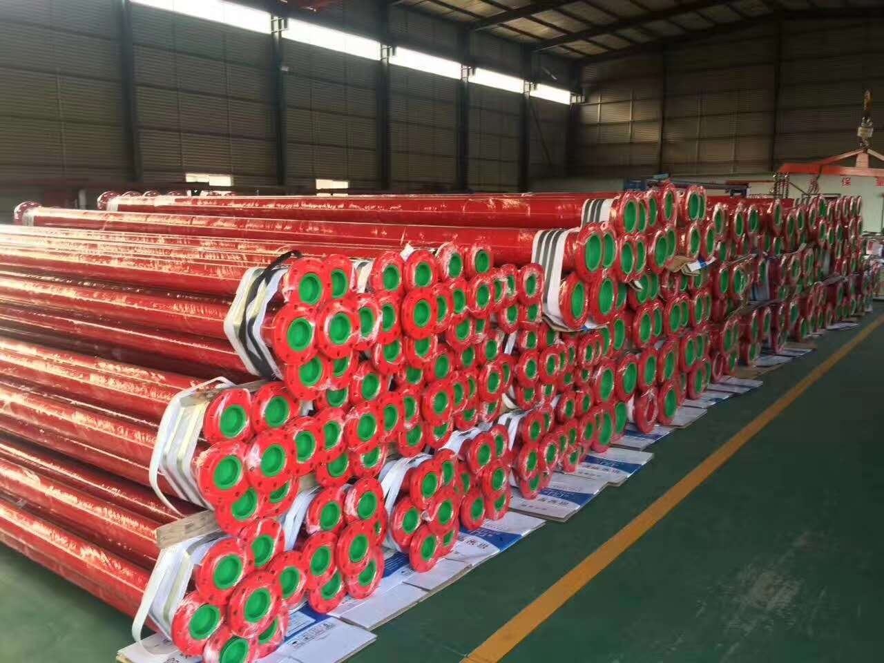 a53 Sprinkler fire pipe Fire Fighting Steel Pipe Epoxy Coating Carbon Steel Welded Red Fire Groove Pipe factory