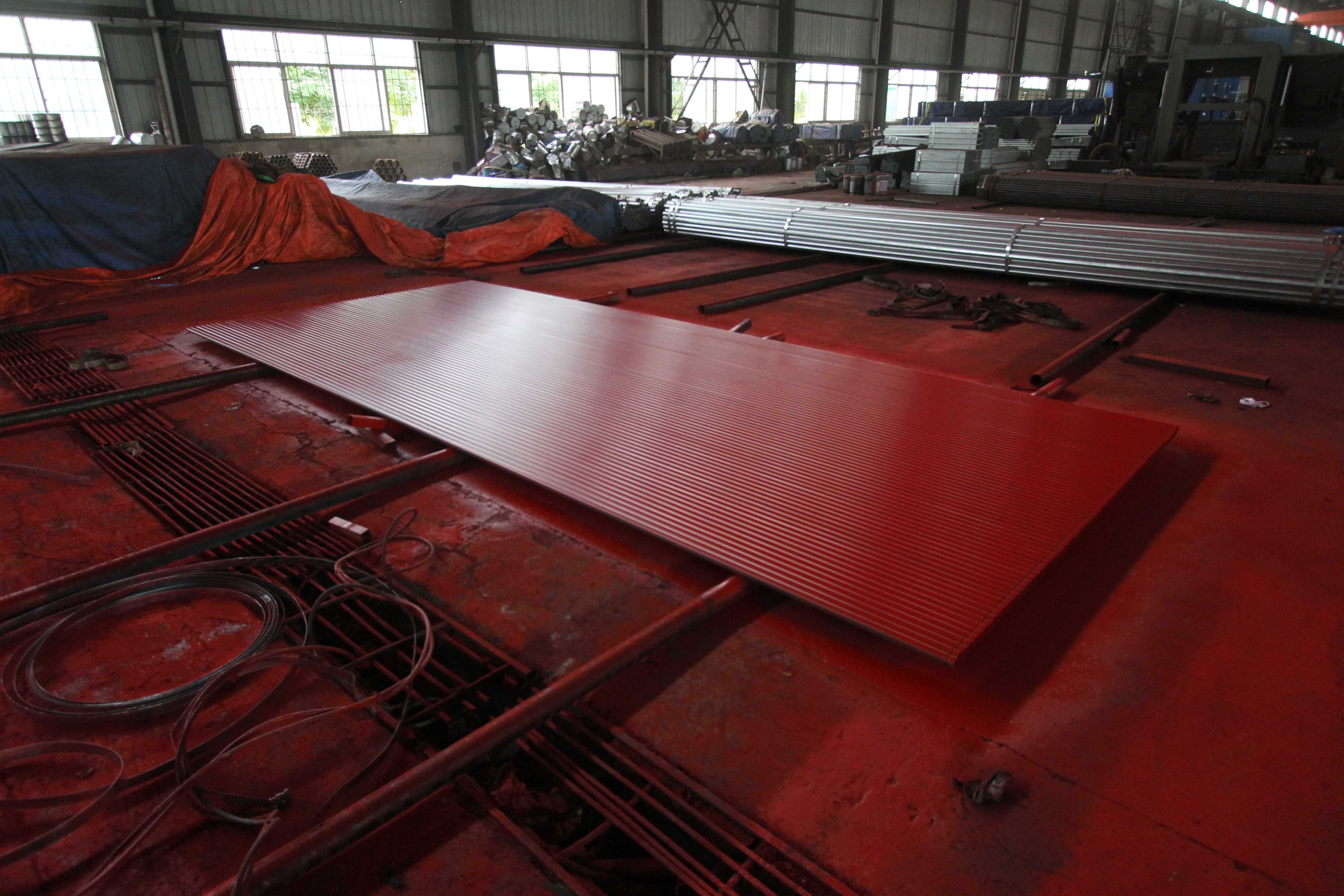 a53 Sprinkler fire pipe Fire Fighting Steel Pipe Epoxy Coating Carbon Steel Welded Red Fire Groove Pipe details