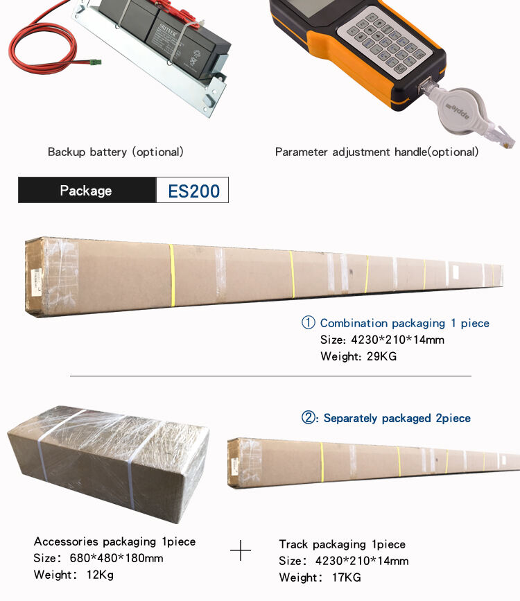 ES200 Automatic sliding door operator system with original Dunkermotoren motor details