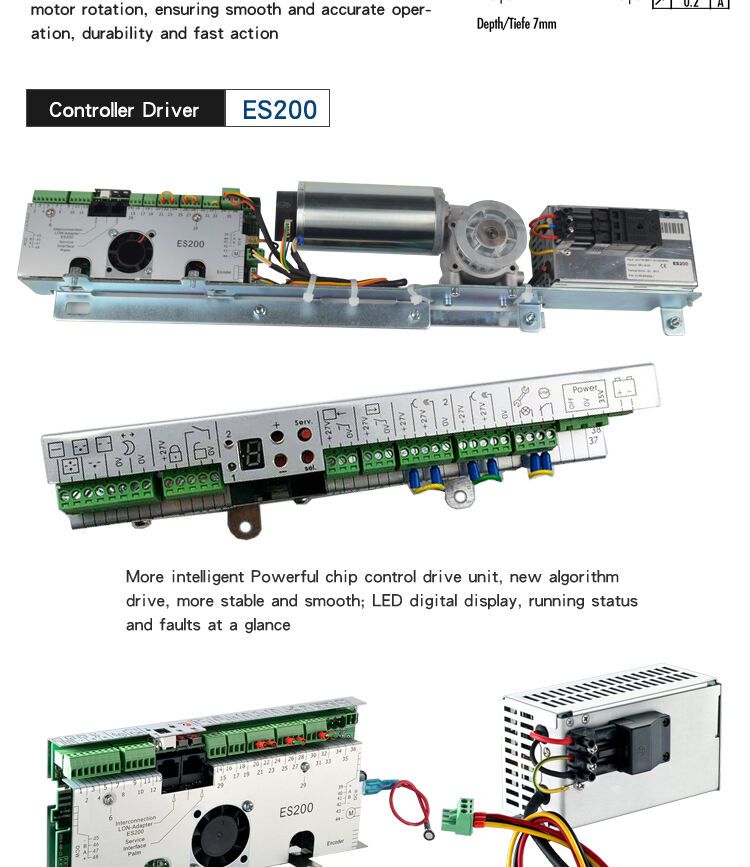 ES200 Automatic sliding door operator system with original Dunkermotoren motor manufacture