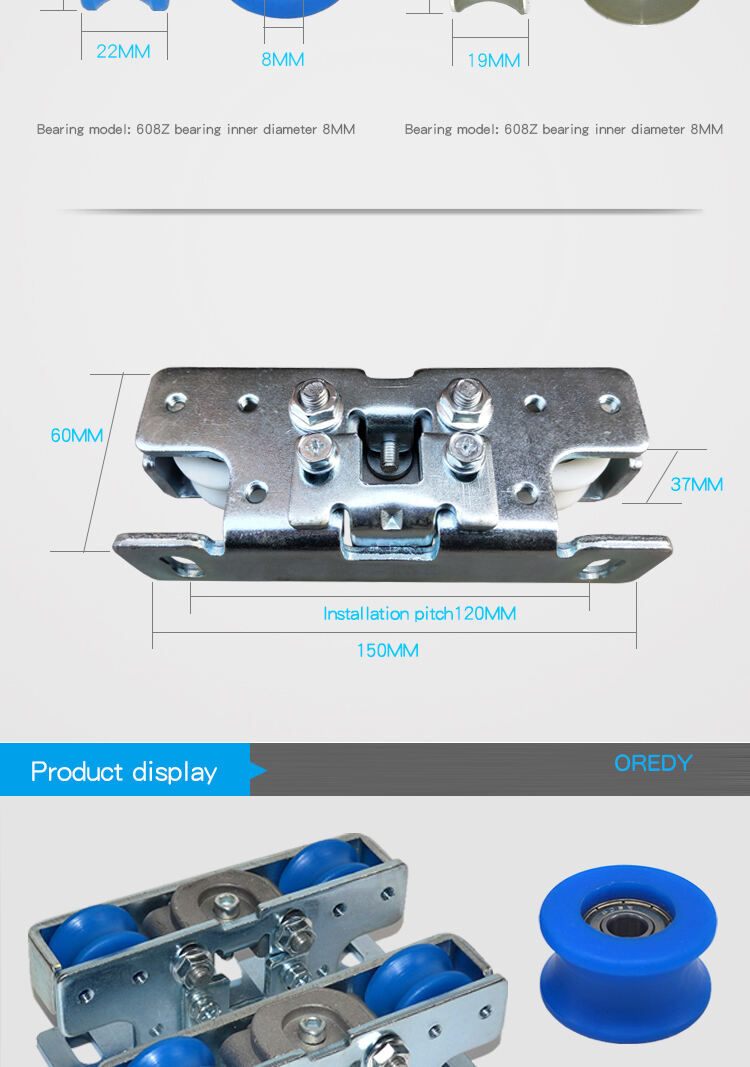 OREDY Large load-bearing pulley device for automatic sliding door operator supplier