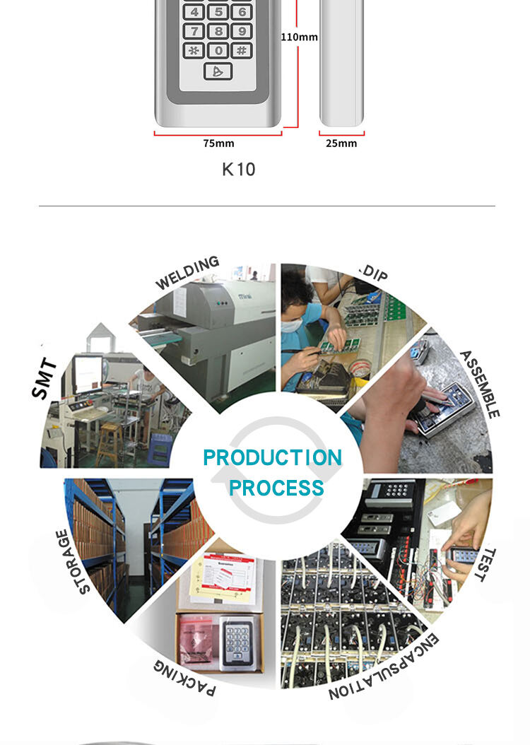 Oredy metal keypad controller panel access control machine for automatic sliding door supplier