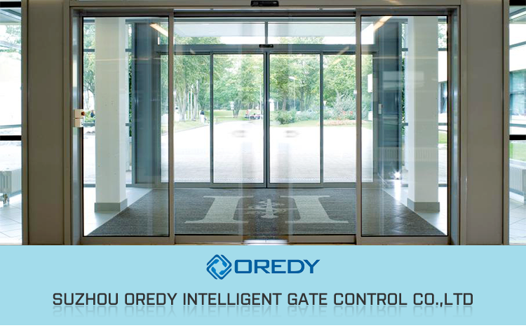 OREDY commercial door system automatic sliding doors low price with glass door opener hotel supplier