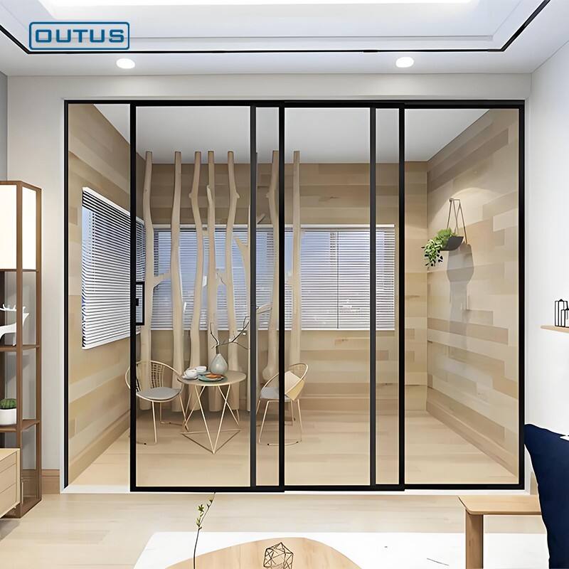 モダンな6フィートのスライディングガラスドアでスペースと機能性を最大限に発揮しましょう