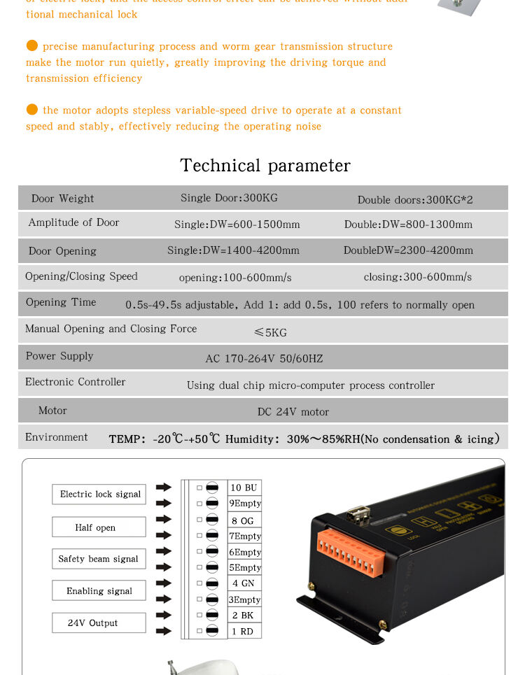 oredy commercial electric door opening operator aluminum automatic sliding door opener factory