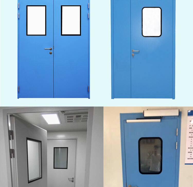 Oredy 100% quality guarantee steel medical double swing door for clean room door manufacture