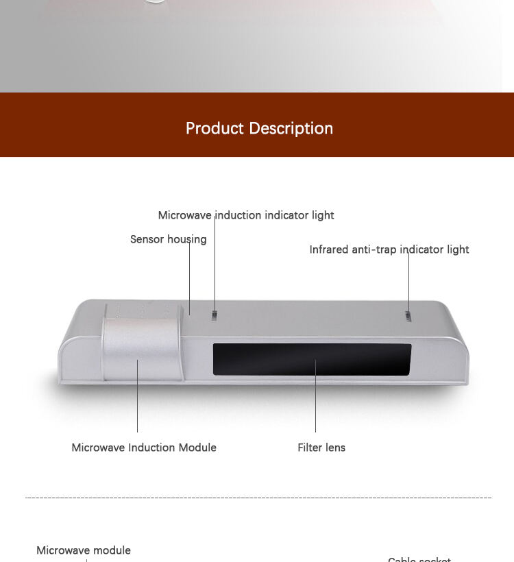 oredy smart gate door electric controller microwave sensor for automatic sliding door supplier