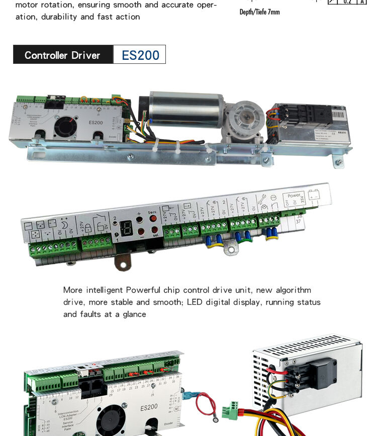 OREDY  low price Es200 automat sliding door motor DC30V Germany Brush motor supplier